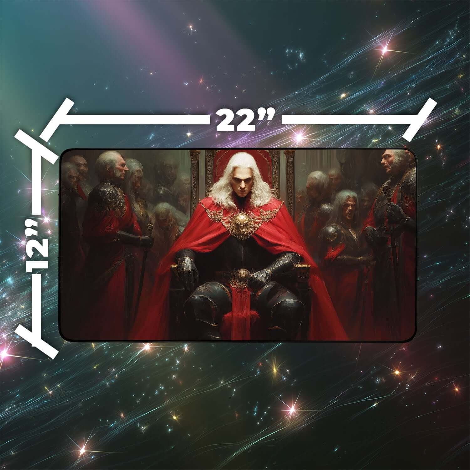 Edgar Markov Playmat | Magic the Gathering Playmat | Vampire Commander Playmat with Zones Option | 24x14 | 22x12 | 32x16 Sizes