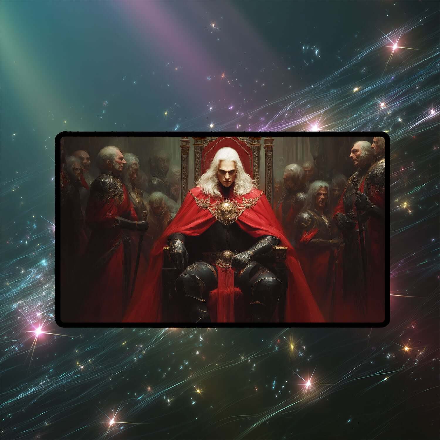 Edgar Markov Playmat | Magic the Gathering Playmat | Vampire Commander Playmat with Zones Option | 24x14 | 22x12 | 32x16 Sizes