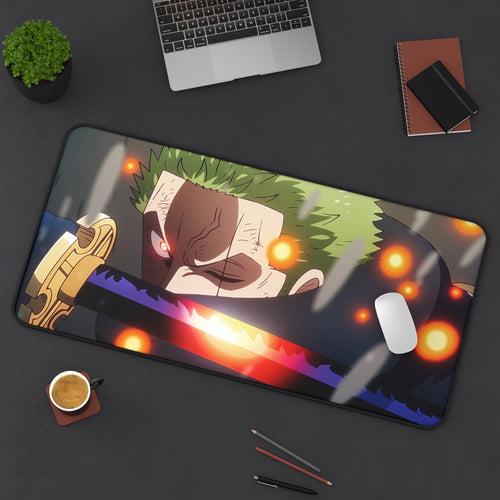 Battle-Ready Swordsman Playmat | Intense Anime Mat
