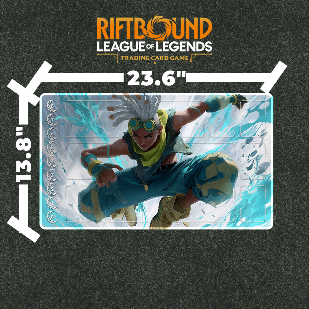 Ekko Playmat (Borderless) | Riftbound League of Legends Playmat