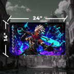 Time-Bending Prodigy Playmat (Borderless) | Neon Motion Mat