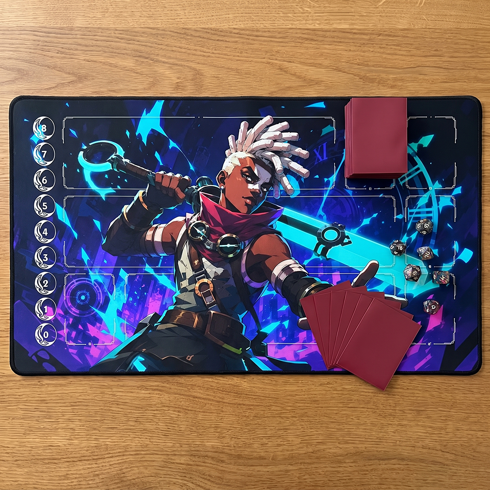 Time-Bending Prodigy Playmat | Neon Motion Mat