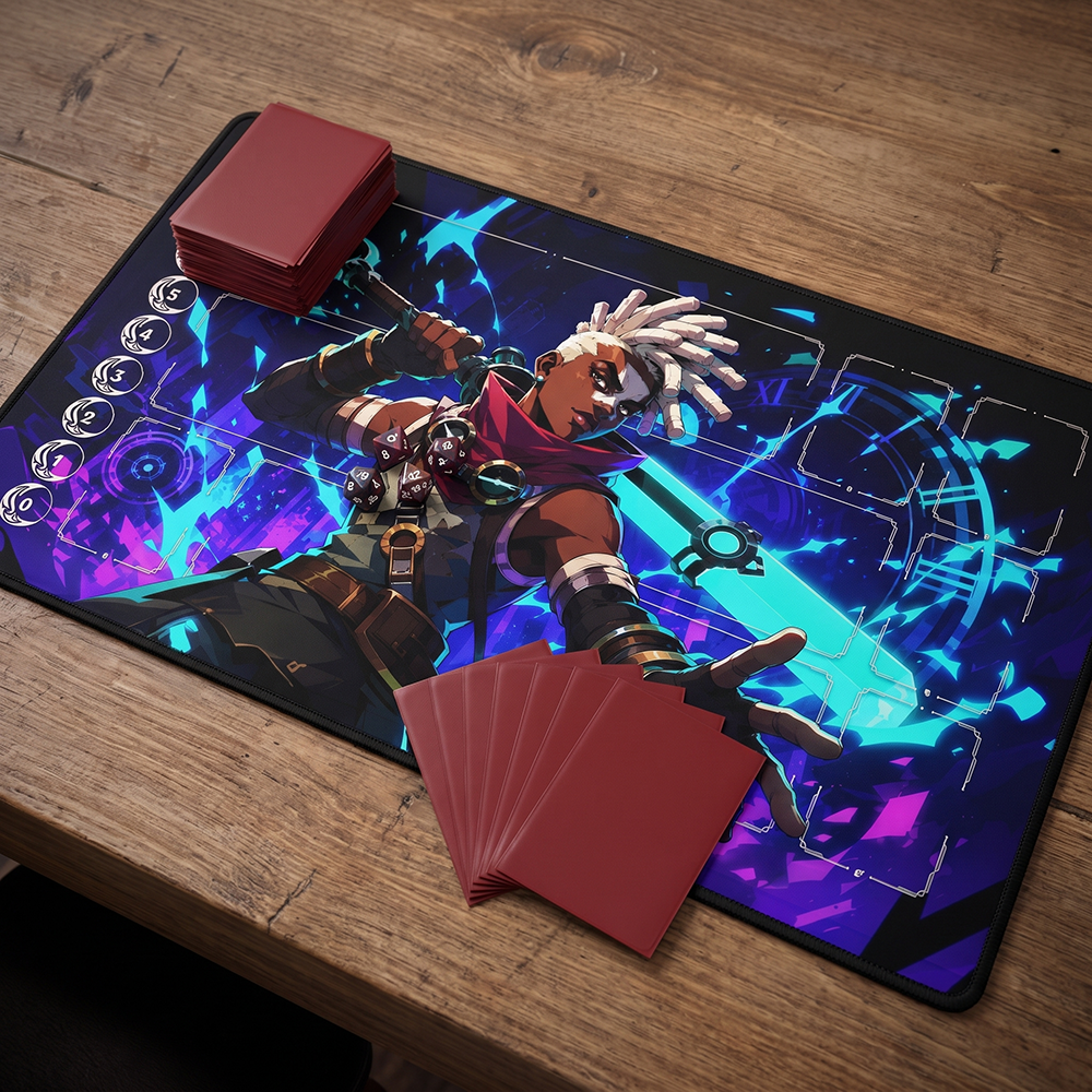 Time-Bending Prodigy Playmat | Neon Motion Mat