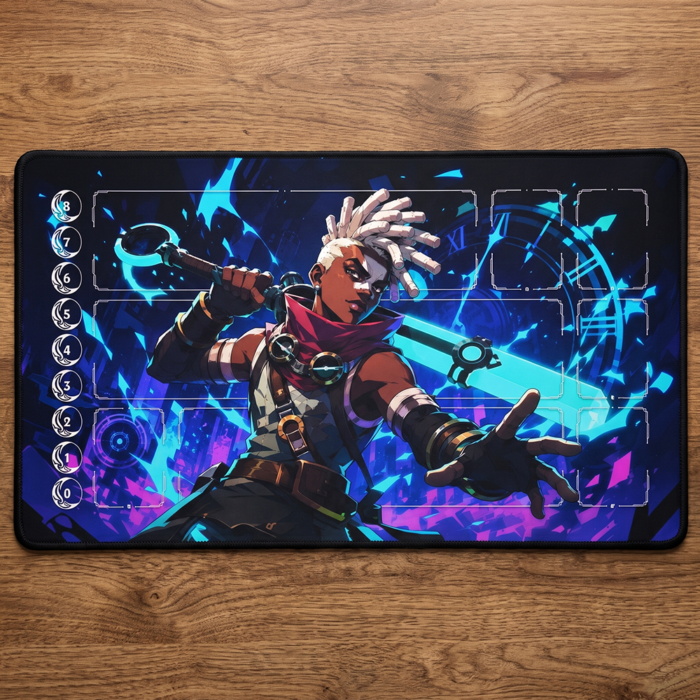 Time-Bending Prodigy Playmat | Neon Motion Mat