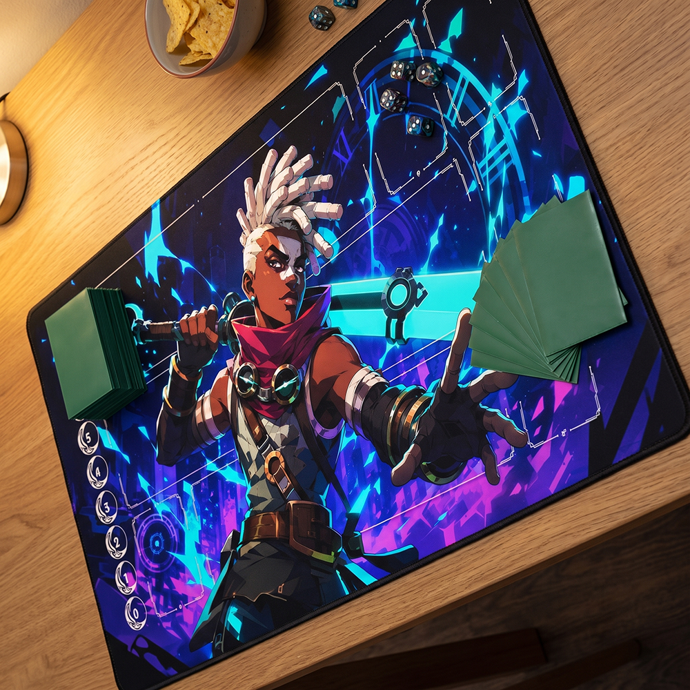 Time-Bending Prodigy Playmat | Neon Motion Mat