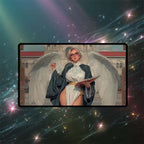 Enlightened Tutor Playmat | Magic the Gathering Playmat | Angel Playmat with Zones Option | 24x14 | 22x12 | 32x16 Sizes