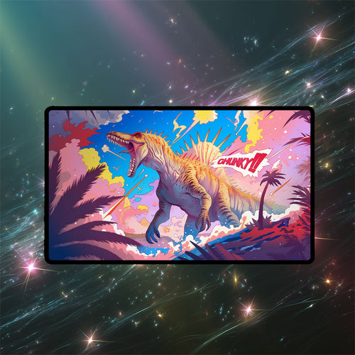Chunky Etali, Primal Conqueror Playmat | Magic the Gathering Playmat | Iconic Dinosaur Playmat with Zones Option | 24x14 | 22x12 | 32x16 Sizes