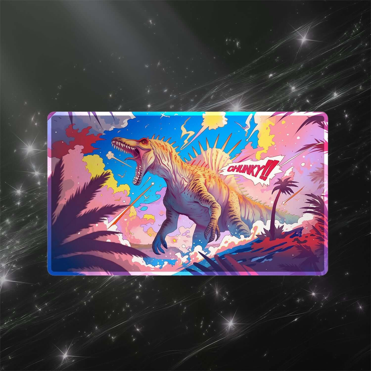 Chunky Etali, Primal Conqueror Playmat (Borderless) | Magic the Gathering Playmat | 24" x 14" (with Stitched Edges)