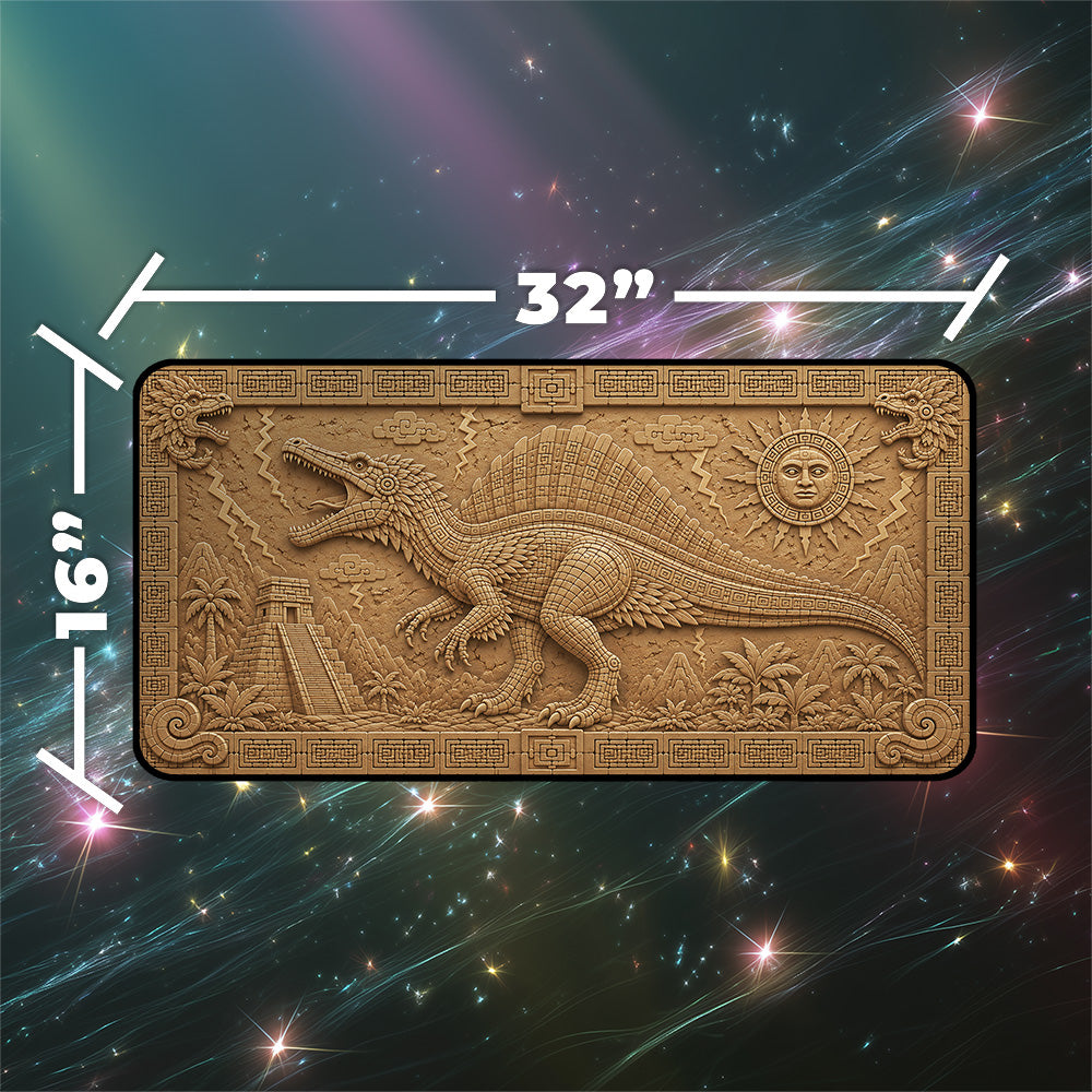 Etali Primal Conqueror Playmat - Ancient Stone Carving TCG Mat