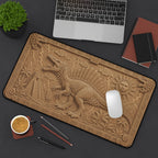 Ancient Stone Dinosaur Playmat | Carved Temple Mat