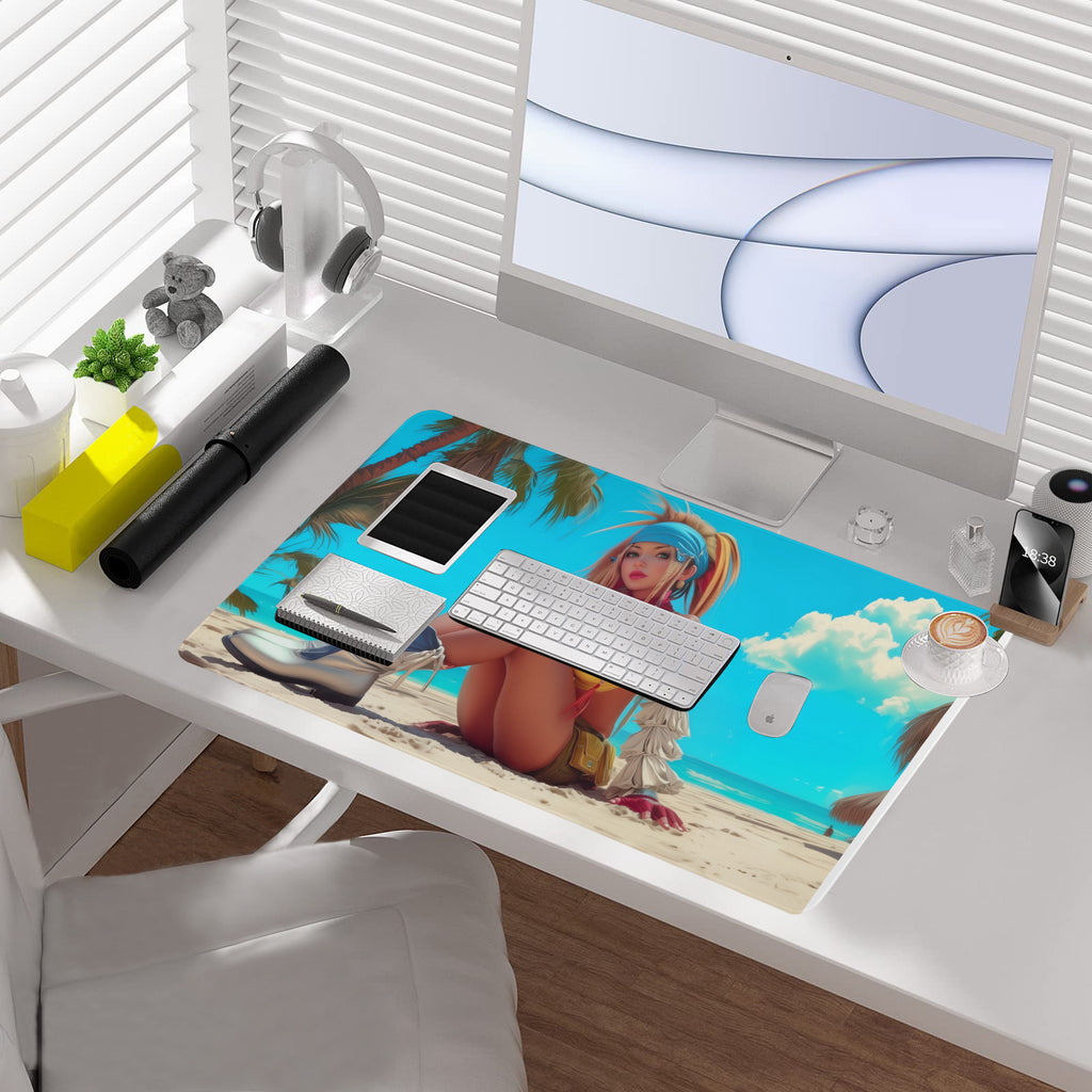 Rikku Beach Vibes Playmat (Borderless) | Final Fantasy Playmat