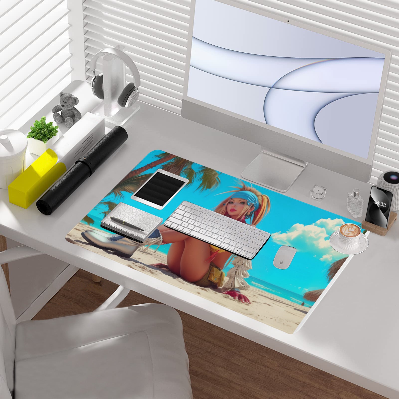 Rikku Beach Vibes Playmat (Borderless) | Final Fantasy Playmat