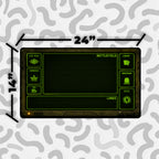 Wasteland Terminal Playmat | Retro Post-Apocalyptic Mat