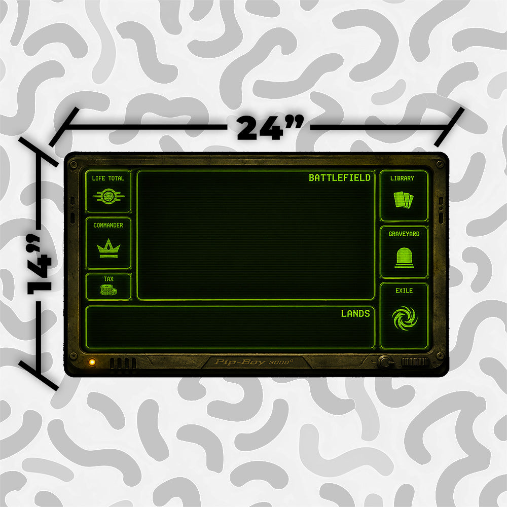 Wasteland Terminal Playmat | Retro Post-Apocalyptic Mat