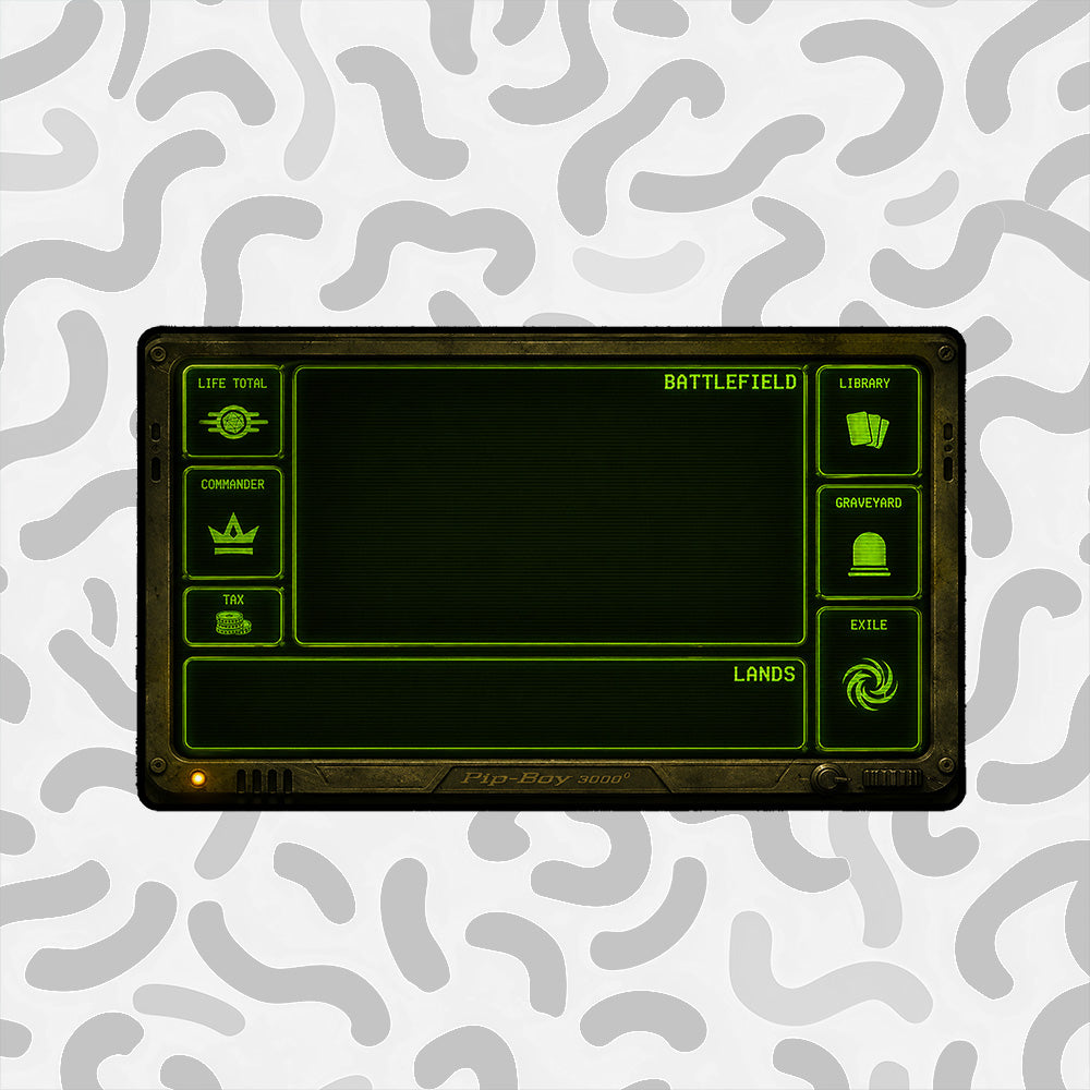 Wasteland Terminal Playmat | Retro Post-Apocalyptic Mat