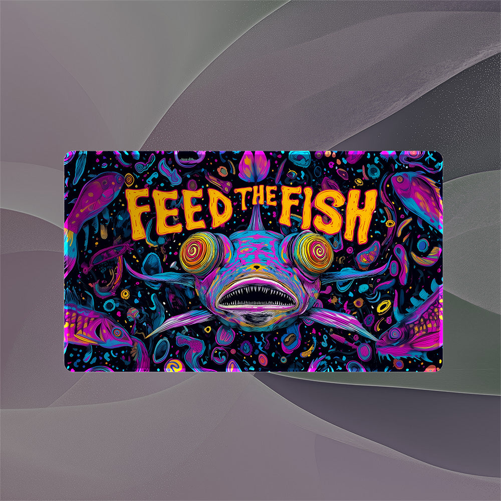 Feed the Fish Borderless Playmat