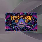 Feed the Fish Playmat (Borderless) | Psychedelic Fish Mat