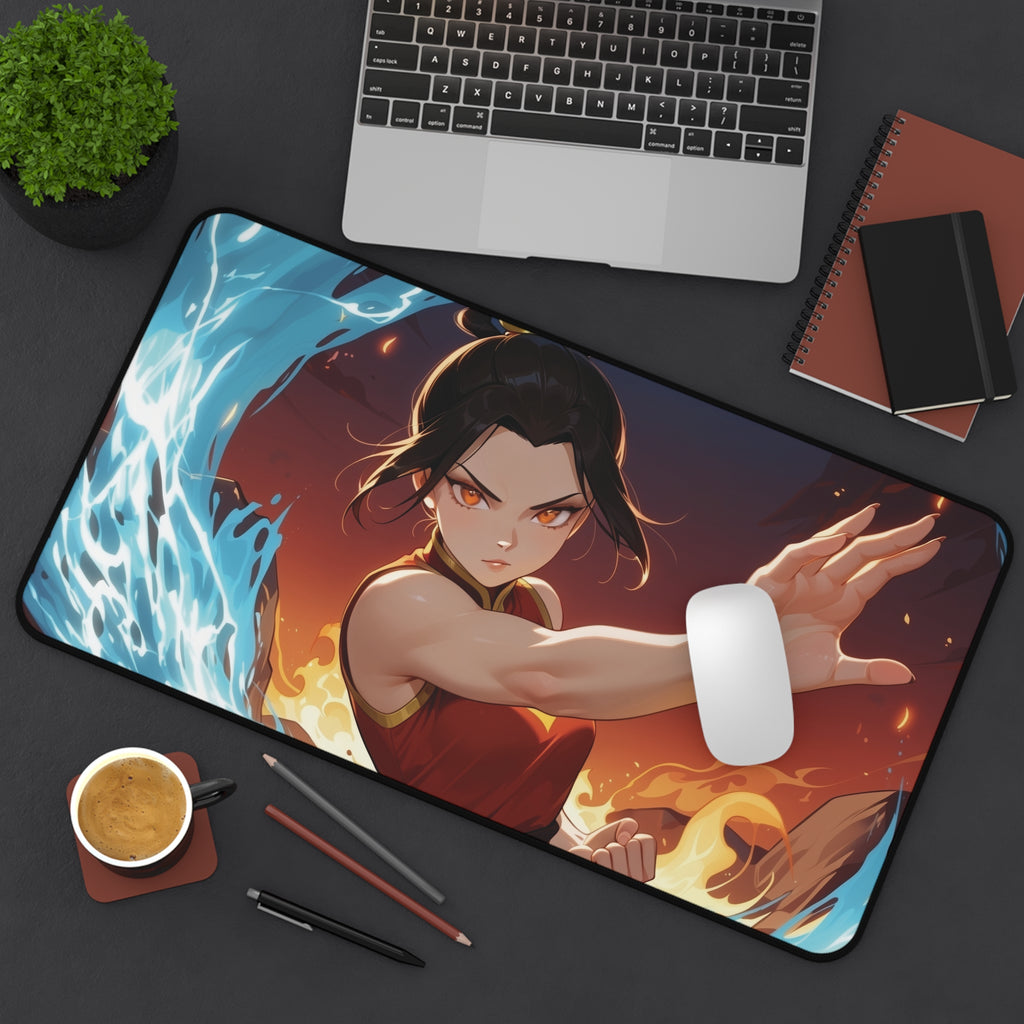 Fire Lord Azusa Playmat | Magic the Gathering Playmat | Fiery Anime Villain 24×14 or 32×16 Sizes