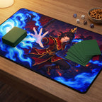 Blue Flame Battle Playmat | Precision Fire Anime Mat