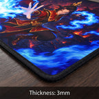Blue Flame Battle Playmat | Precision Fire Anime Mat