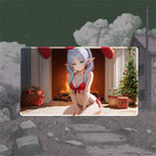 Holiday Fireside Heroine Playmat (Borderless) | Festive Anime Mat