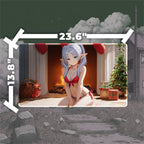 Holiday Fireside Heroine Playmat (Borderless) | Festive Anime Mat