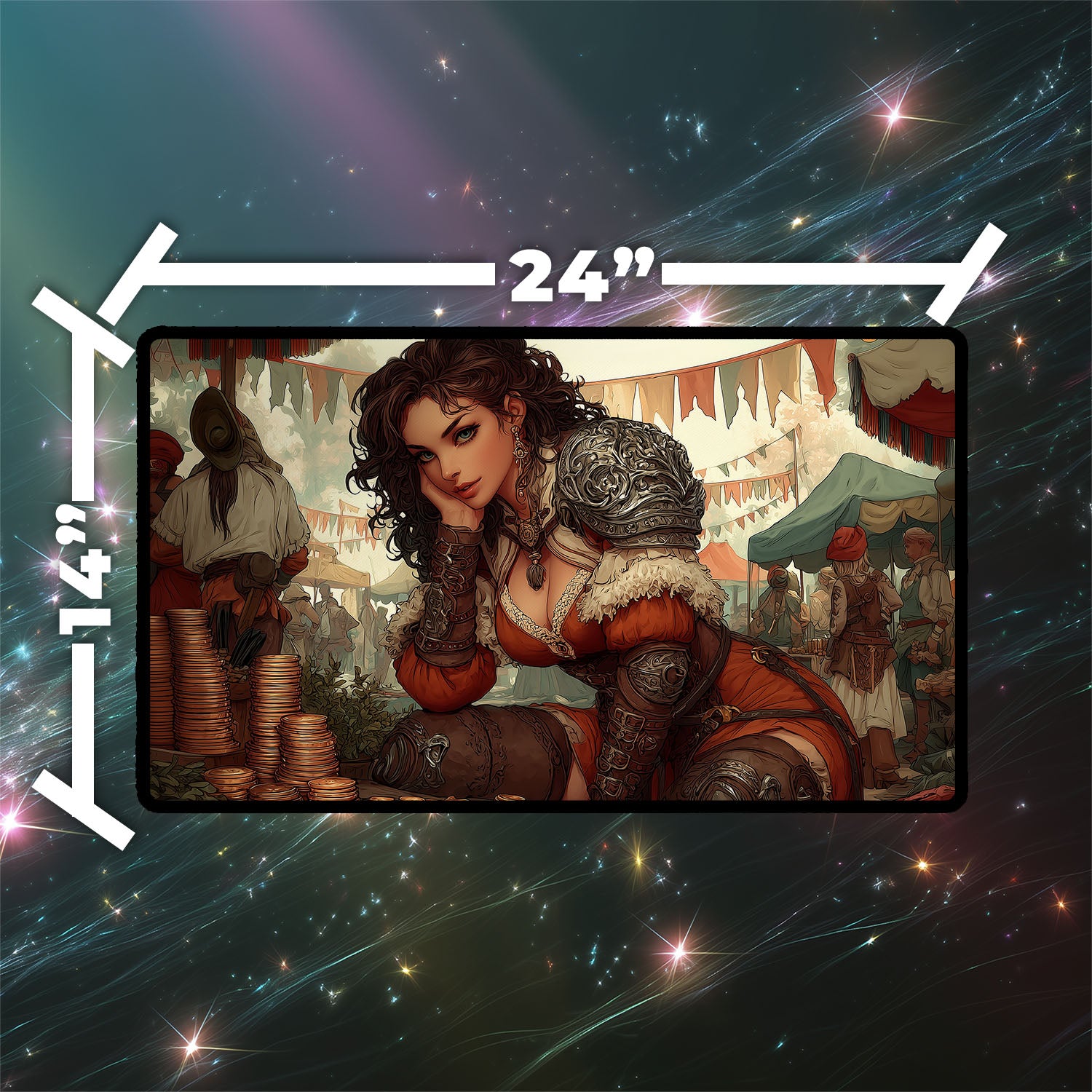 Gamble Playmat | Magic the Gathering Playmat | Iconic Spell Playmat with Zones Option | 24x14 | 32x16 Sizes
