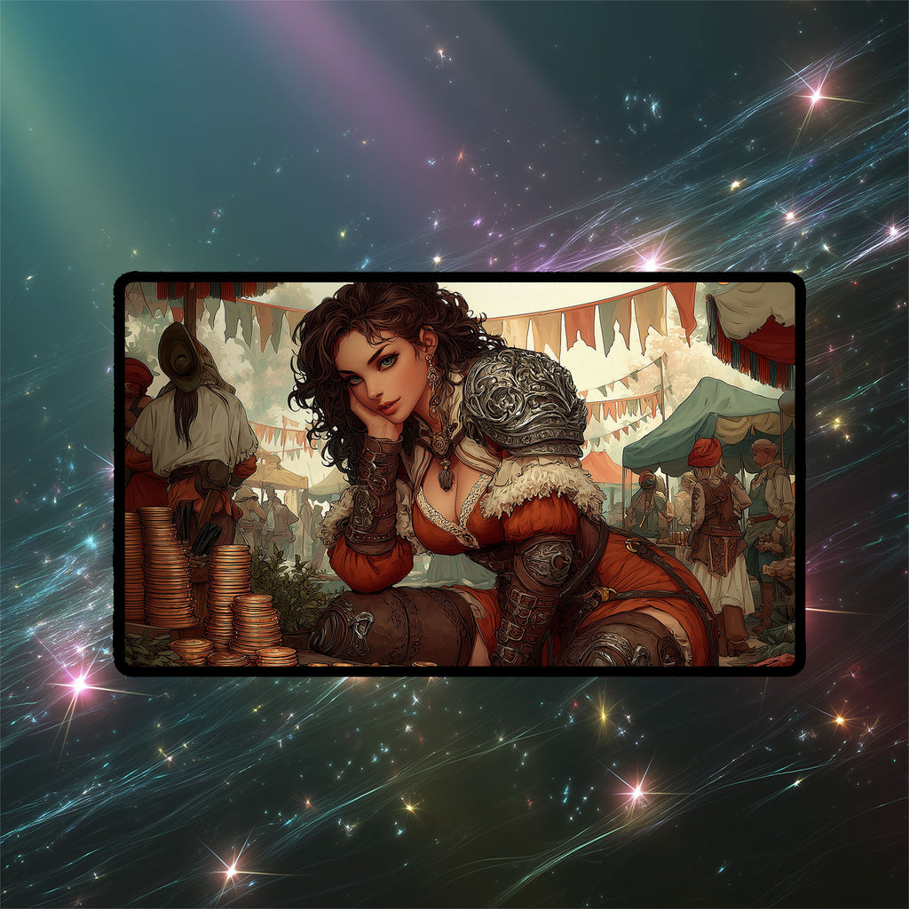Gamble Playmat | Magic the Gathering Playmat | Iconic Spell Playmat with Zones Option | 24x14 | 32x16 Sizes