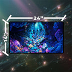 Gemstone Caverns Playmat | Magic the Gathering Playmat | Vibrant MTG Playmat with Zones Option | 24x14 | 22x12 | 32x16 Sizes