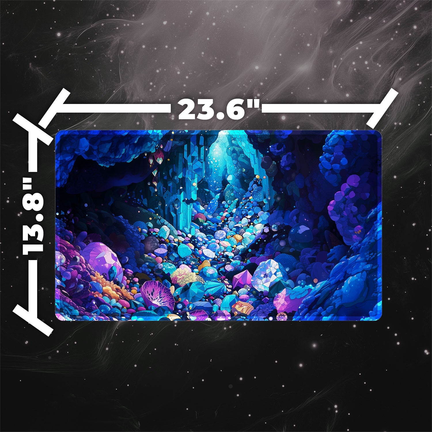 Gemstone Caverns Playmat (Borderless) | Magic the Gathering Playmat