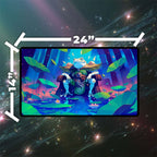 Glarb, Calamity’s Augur Playmat | Magic the Gathering Playmat | Frog King Playmat with Zones Option | 24x14 | 22x12 | 32x16 Sizes
