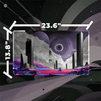 Cosmic Shadow Duo Playmat (Borderless) | Retro Space Poster Mat