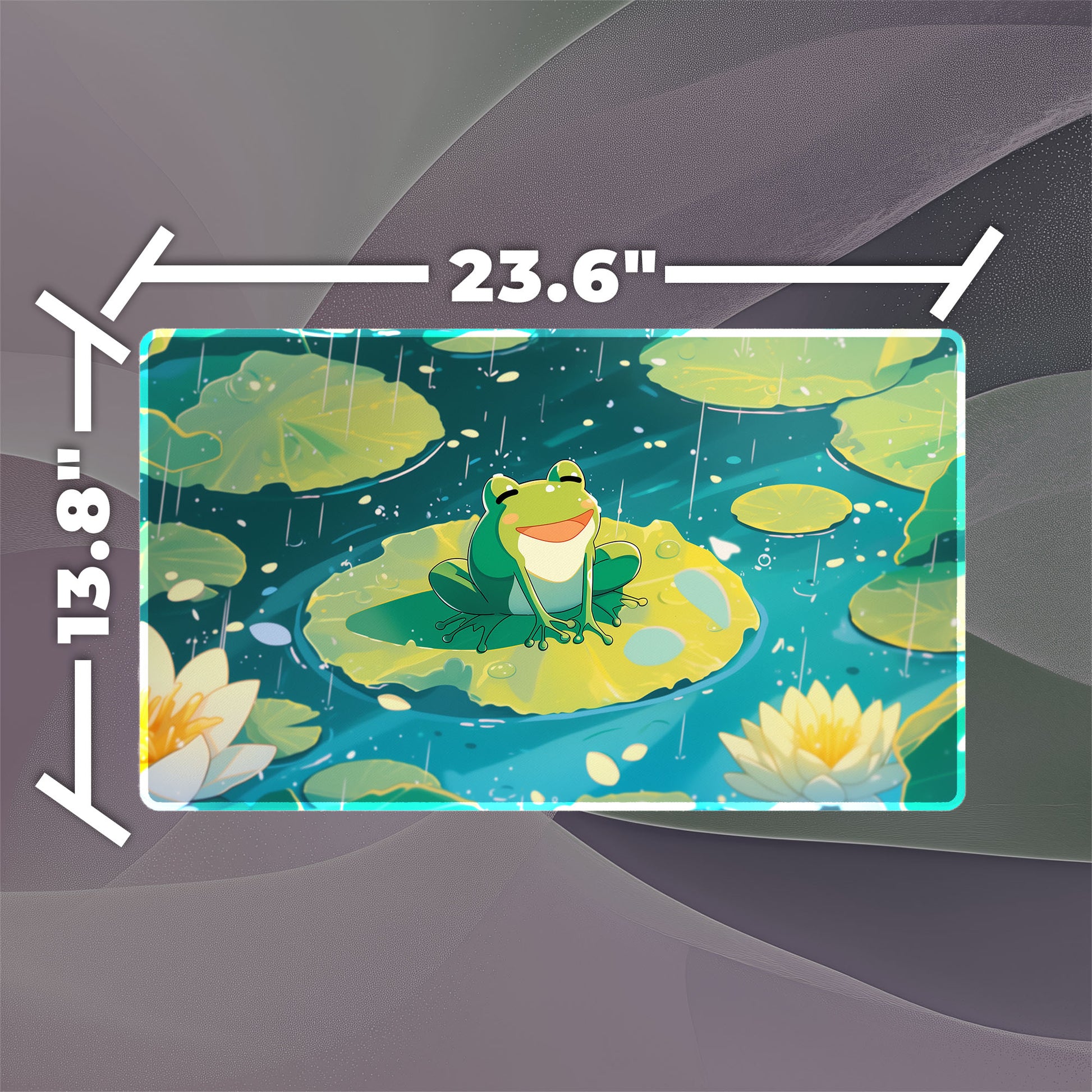 Kawaii Frog Playmat (Borderless) | TCG Playmat