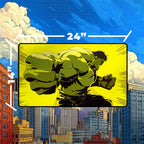 Raging Green Giant Playmat | Bold Comic Smash Art