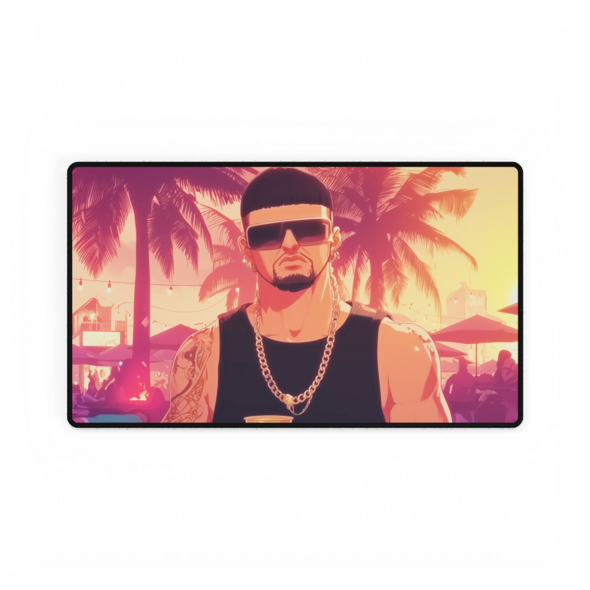 Ibiza Final Boss Playmat | TCG Playmat | Meme Raver with Bowl No Zones Option | 24x14 | 32x16