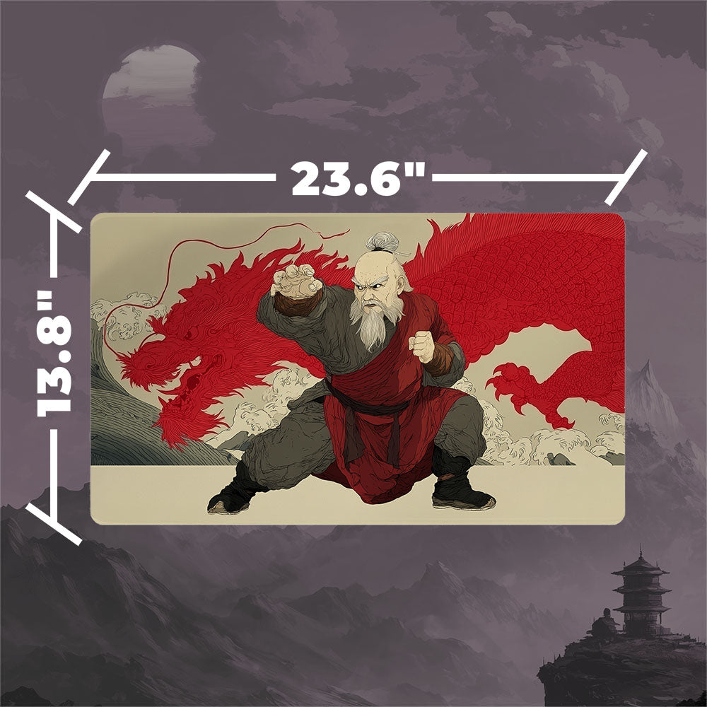 Iroh Dragon of the West Playmat (Borderless) | Ukiyo-e Playmat | Magic the Gathering Playmat