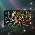 Gorgon Sorceress Cathedral Glass Mercy Fantasy Playmat 24x14 32x16