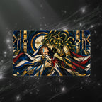 Gorgon Sorceress Borderless Cathedral Glass Mercy Fantasy Playmat 24x14 32x16
