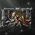 Gorgon Sorceress Borderless Cathedral Glass Mercy Fantasy Playmat 24x14 32x16