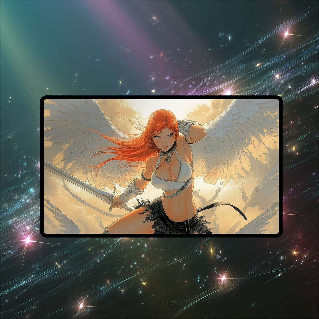 Kaalia of the Vast Playmat | Magic the Gathering Playmat | Redhead Angel Playmat with Zones Option | 24x14 | 22x12 | 32x16 Sizes