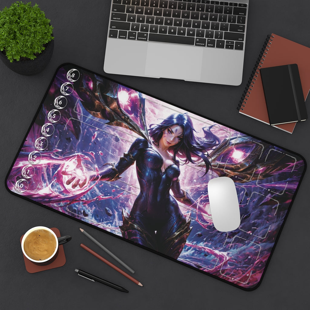 Kai’Sa Riftbound Playmat | League of Legends TCG Playmat | Void Marksman Anime Art With Zones Option | 24x14 Size