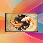 Koi Yin-Yang Playmat | Cherry Blossom Wave Mat