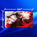 Axe Strike Warrior Playmat | Blood Swirl Mat