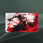 Axe Strike Warrior Playmat (Borderless) | Blood Swirl Mat