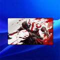 Kratos Playmat | Magic the Gathering Playmat | Blood Rage Warrior Stance With MTG Zones Option | 24x14 | 32x16 Sizes