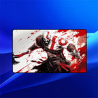 Rage Warrior Stance Playmat | Paint Splatter Mat