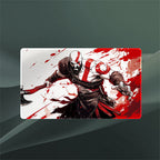 Rage Warrior Stance Playmat (Borderless) | Paint Splatter Mat