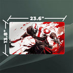 Rage Warrior Stance Playmat (Borderless) | Paint Splatter Mat
