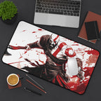 Rage Warrior Stance Playmat | Paint Splatter Mat