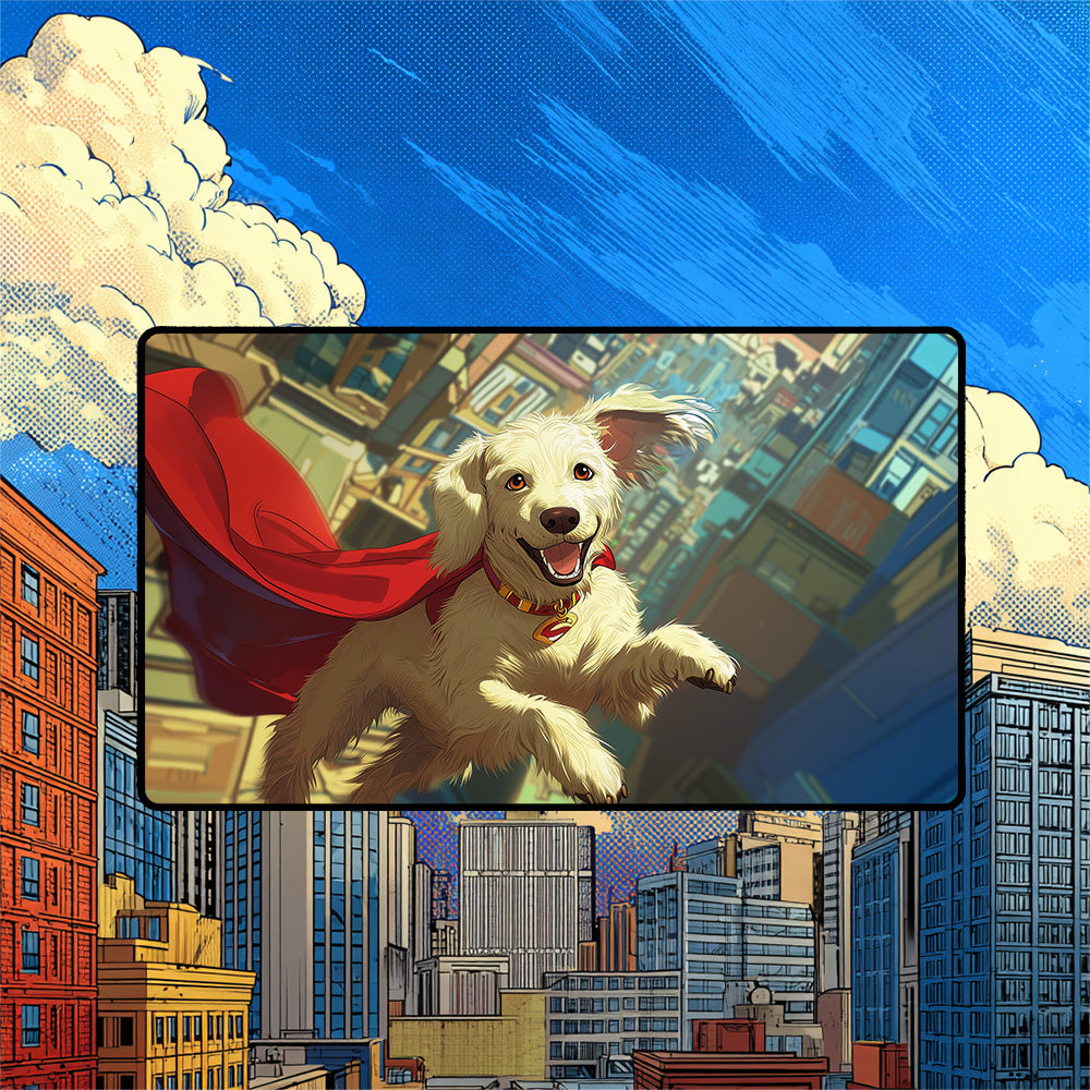 Flying Superdog Playmat | City Skyline Mat